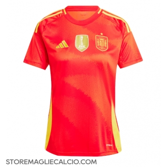 Spagna Maglia Gara Casa Repliche Europei 2024 Donna